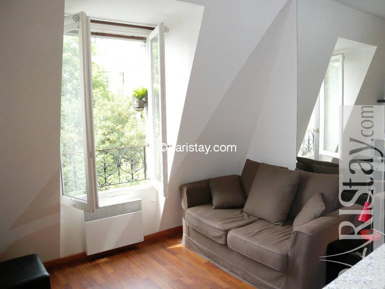Studio For Rent In Paris Long Term Latin Quarter Pantheon 75005 Living Room