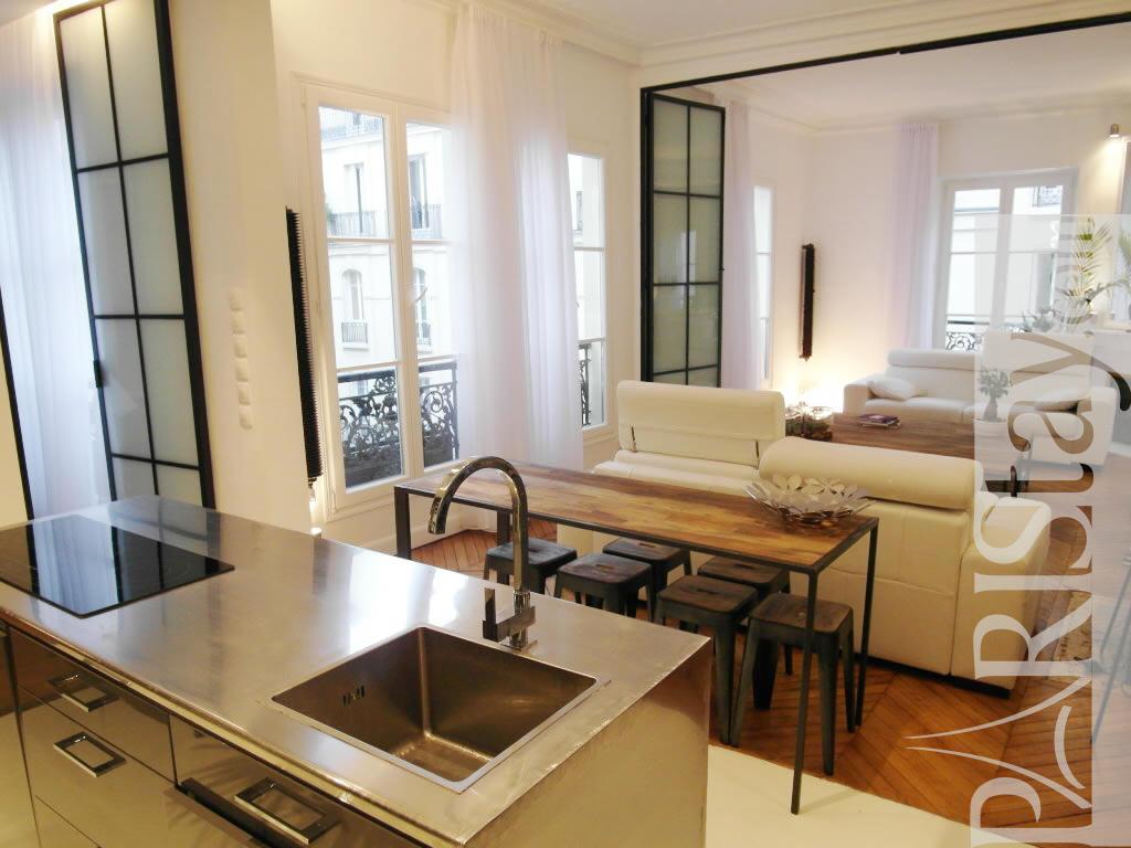 2 Bedroom Loft Luxury Apartment Renting Grands Boulevards 75009 Paris