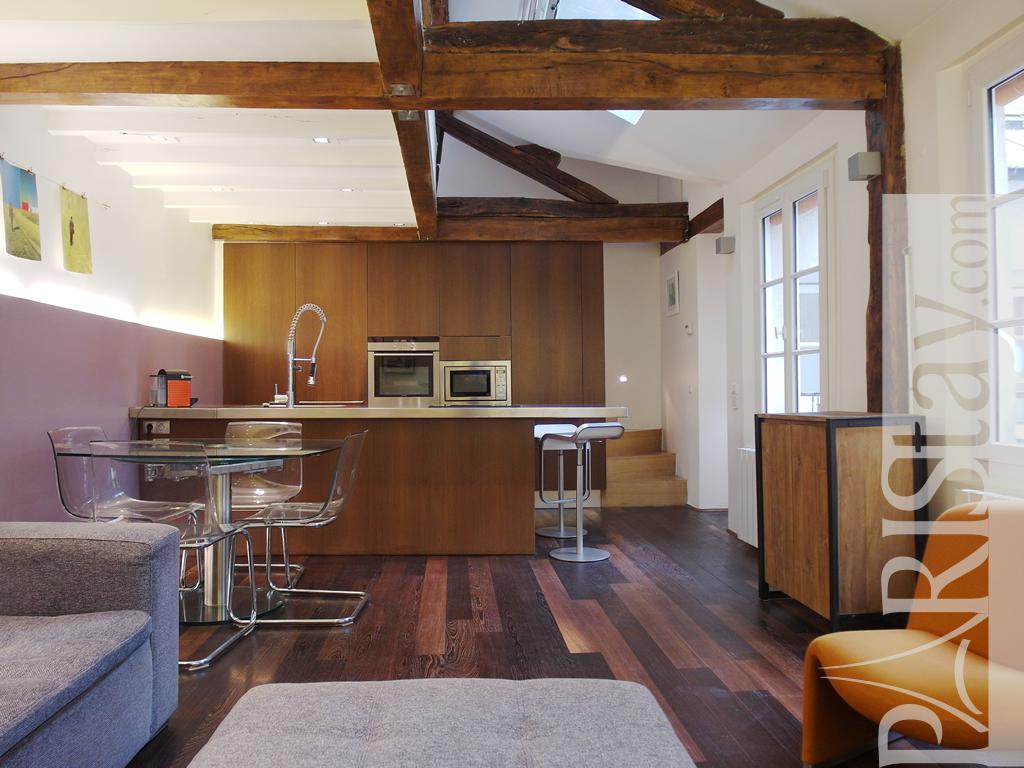 Paris Vacation Rentals Le Marais Beaubourg 75003 Living Room