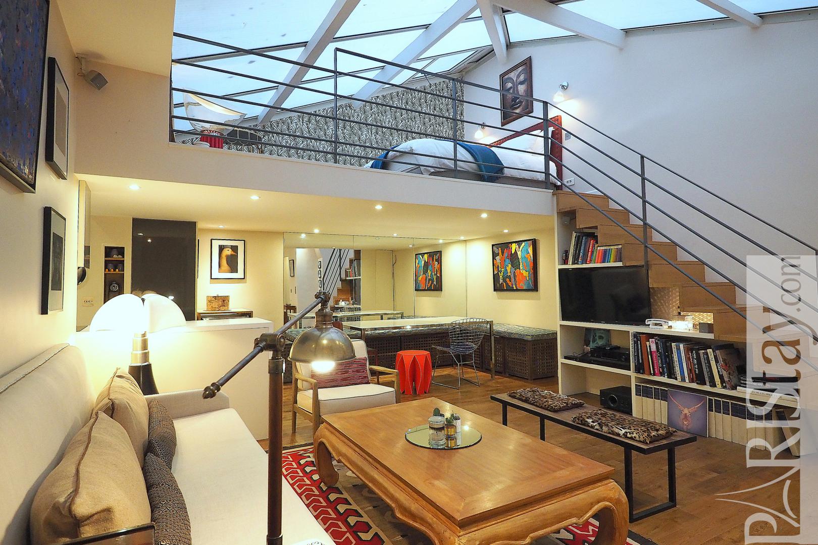 Paris luxury  apartment  for rent loft  trocadero