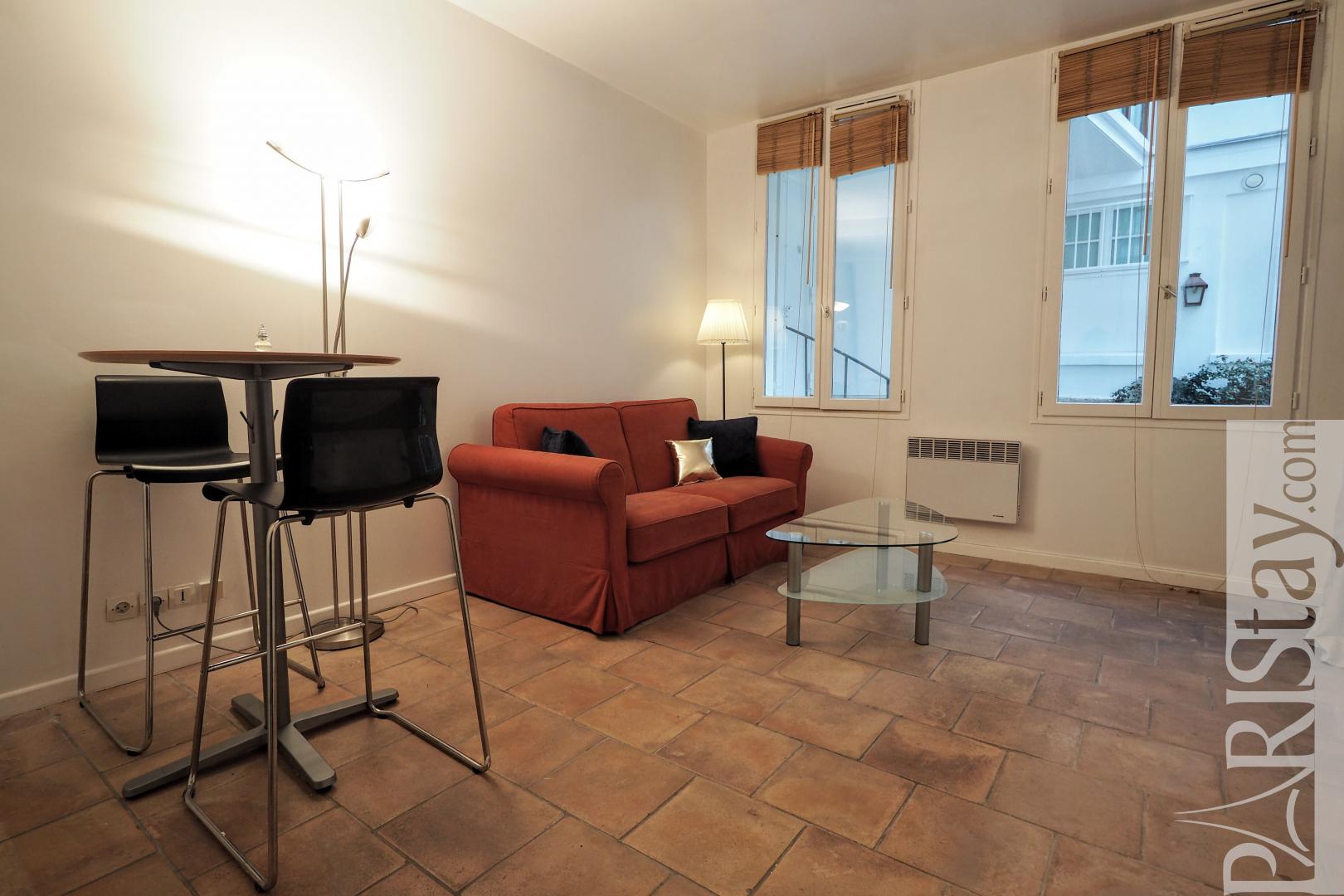 Paris Studio Rental Furnished Apartment Saint Germain Des Pres Living Room