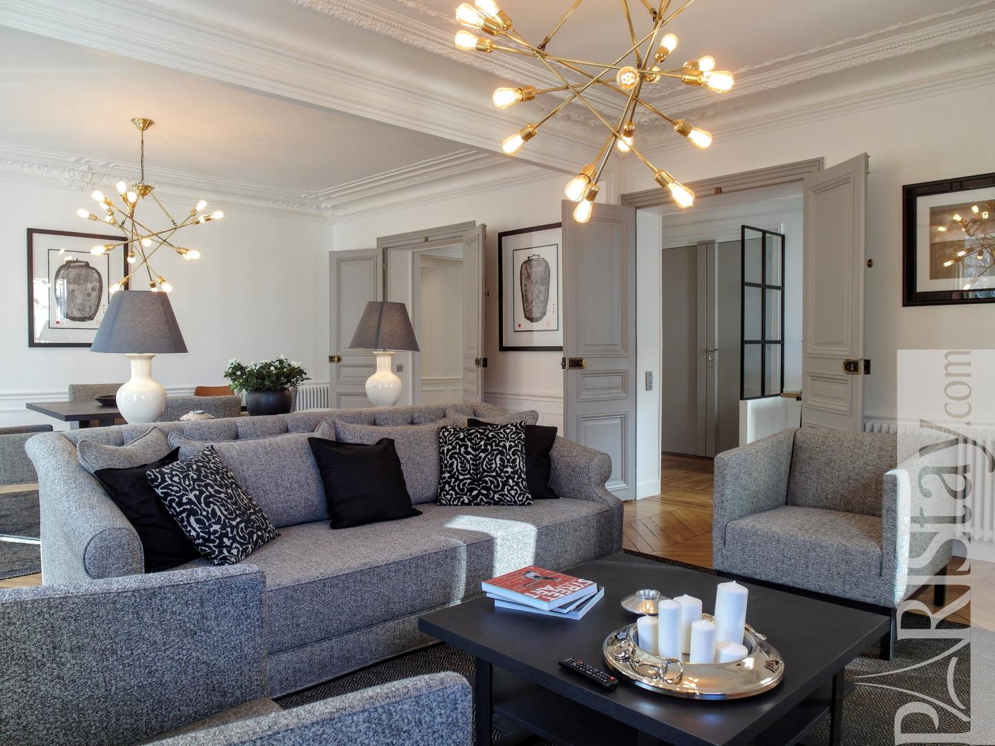 Paris luxury apartment rentals furnished 3 bedroom long term rental