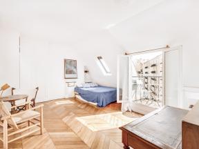 Apartment Mouffetard Studio Balcony - studio
